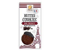 sablés pur beurre enrobés chocolat noir