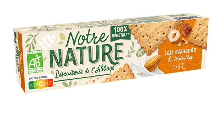 biscuit lait d'amandes noisettes