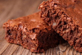 Brownies au cœur biscuité 
